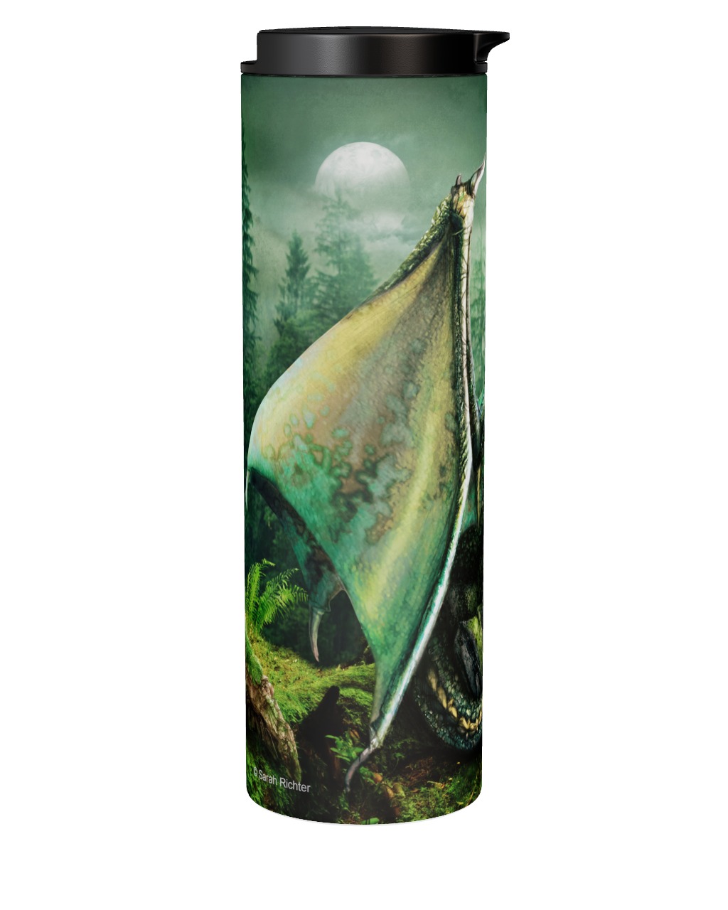 Velký nerezový termohrnek/termoláhev 0,5 l - Zelený drak