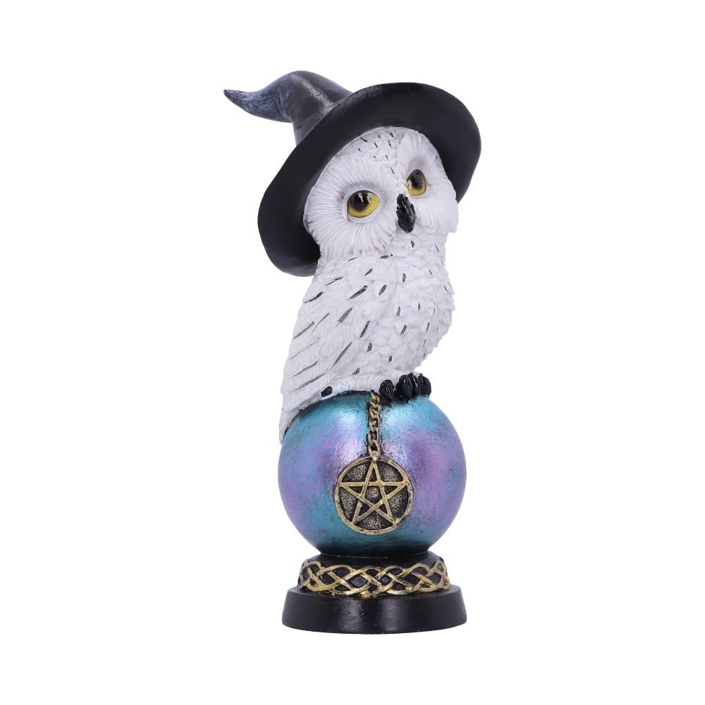 Soška z pryskyřice - Sova s pentagramem (21 cm)