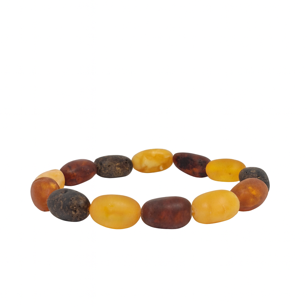 Surový jantarový náramek Eden 16 cm (pravý surový jantar)