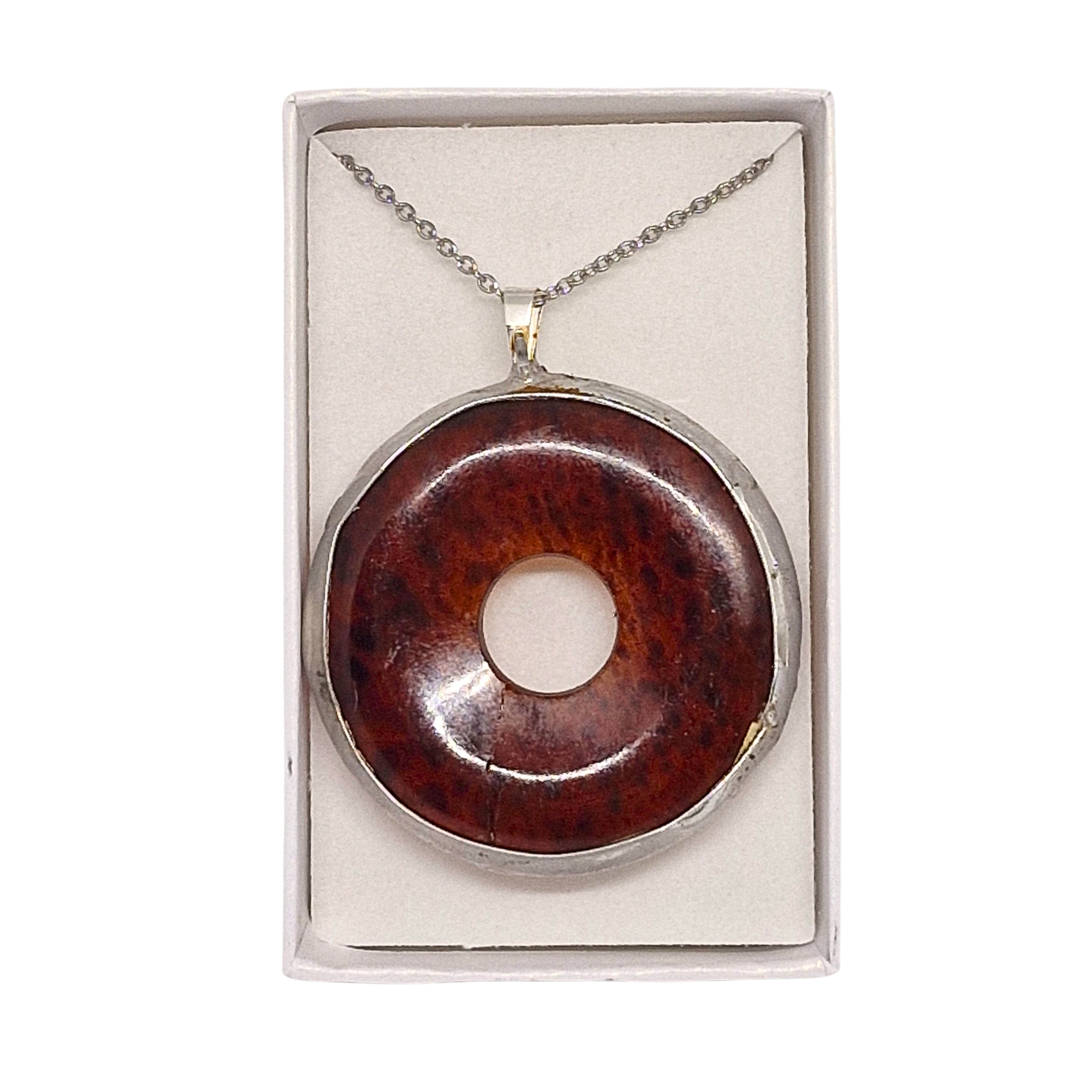 Cínovaný jantar - Davidova hvězda (ochranný talisman)