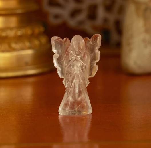 Anděl strážný z křišťálu - 6,5 cm