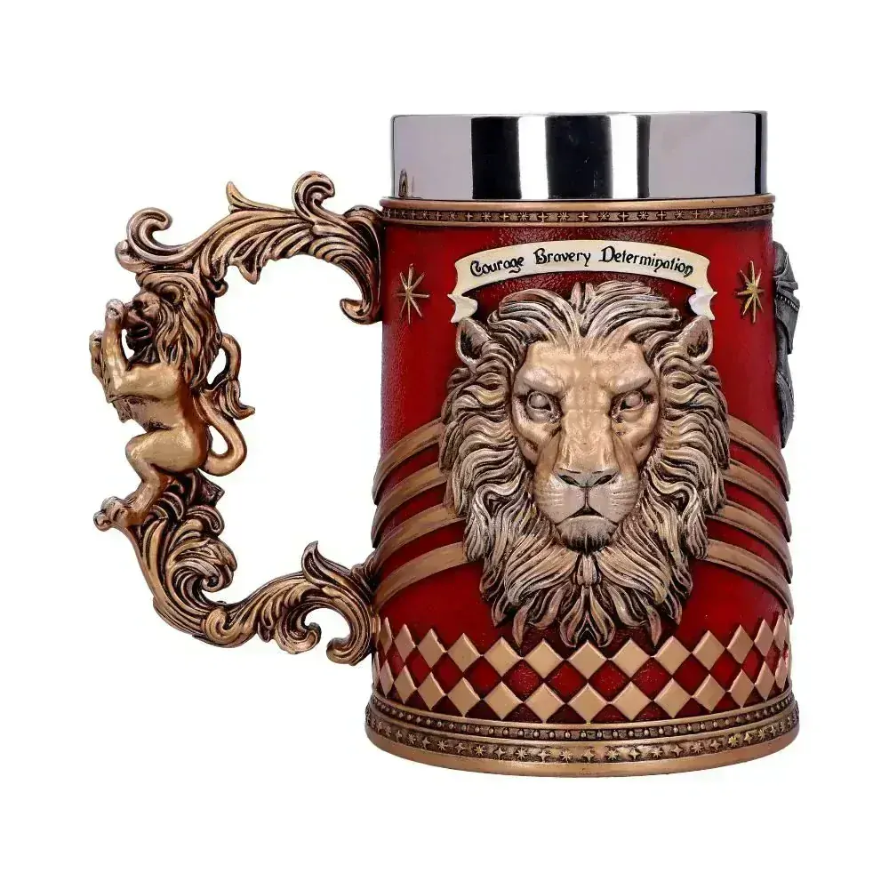 Harry Potter korbel - Nebelvír/Gryffindor (ručně malovaný)