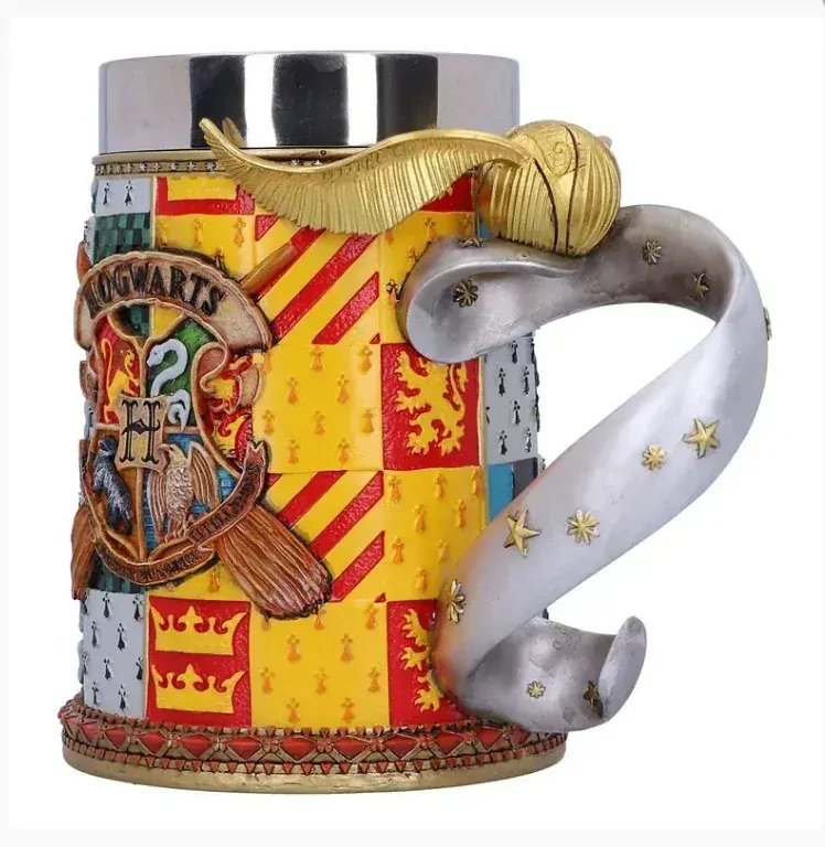 Harry Potter korbel - Famfrpál/Zlatonka (ručně malovaný)