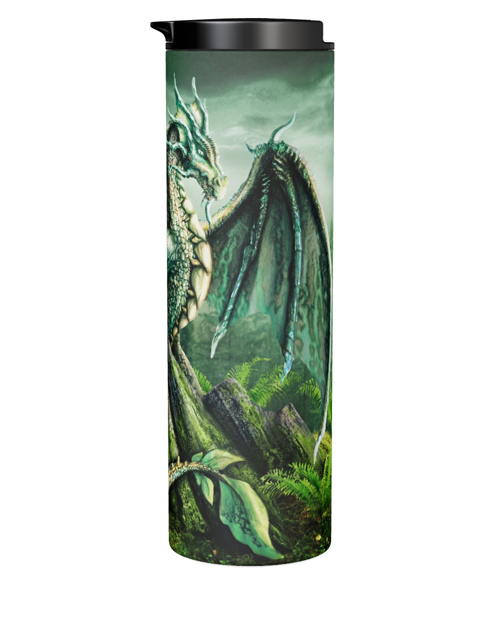 Velký nerezový termohrnek/termoláhev 0,5 l - Zelený drak