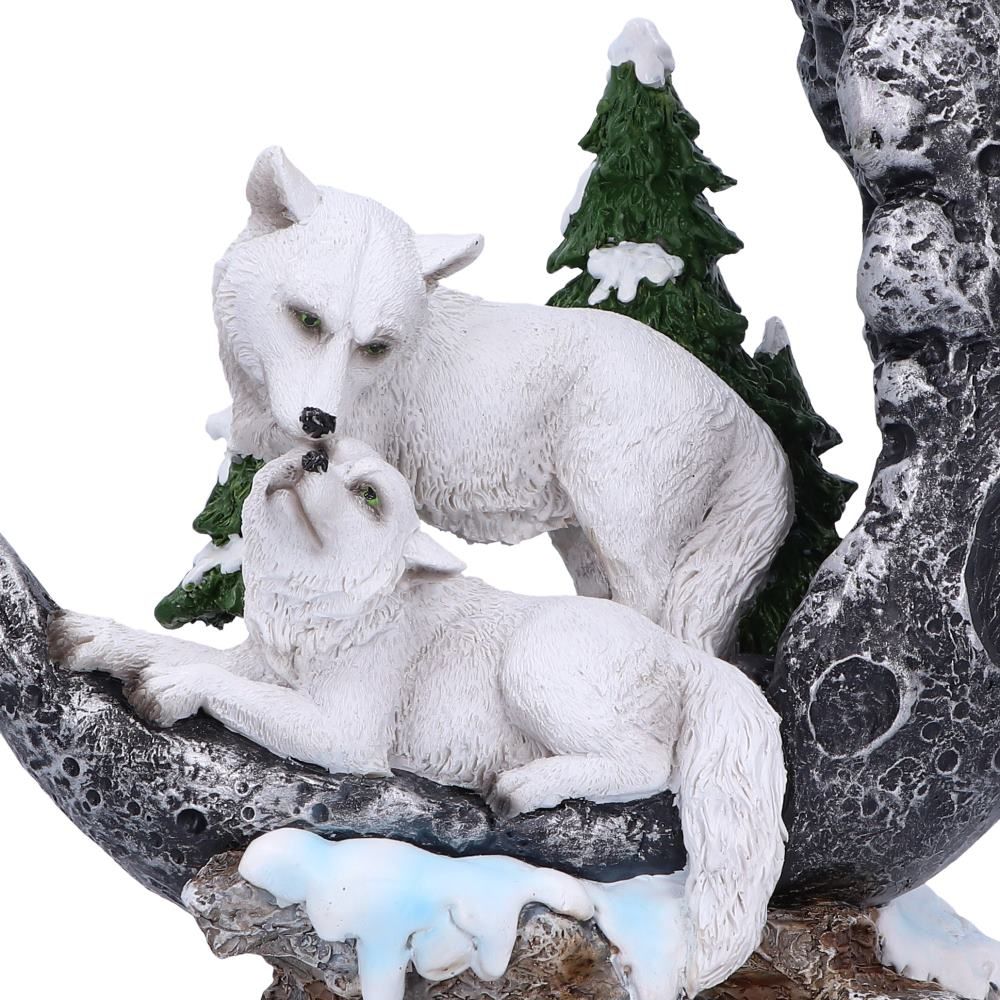Velká soška z pryskyřice - Lunární vlci (19,3 cm)