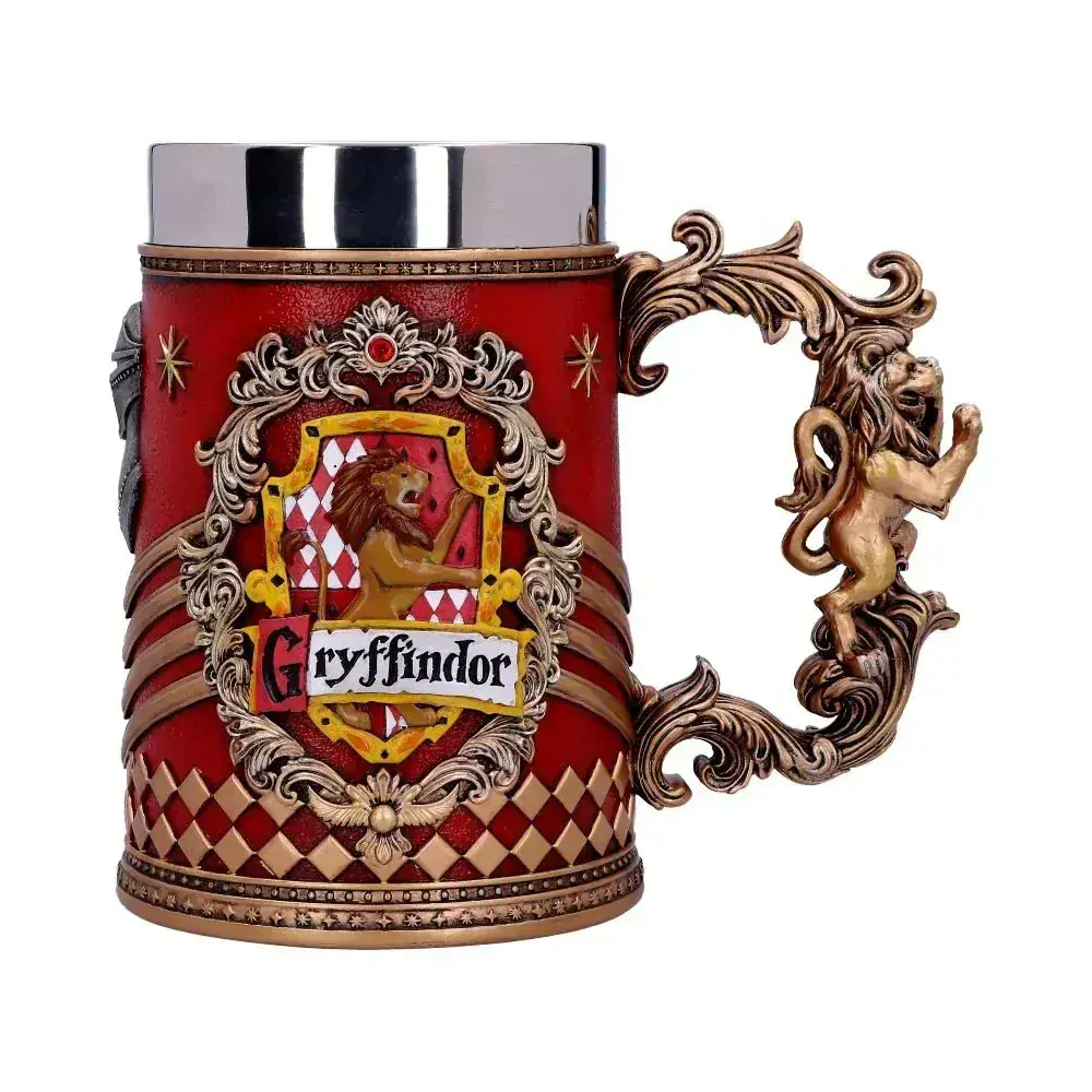 Harry Potter korbel - Nebelvír/Gryffindor (ručně malovaný)