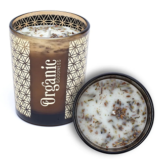Luxusní organická očistná svíčka Goodness - Šalvěj s levandulí