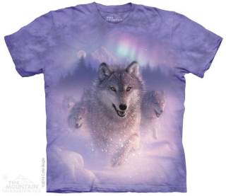 Unisex tričko The Mountain - Vlci a polární záře