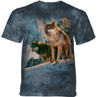 Unisex tričko The Mountain - Vlci při západu slunce