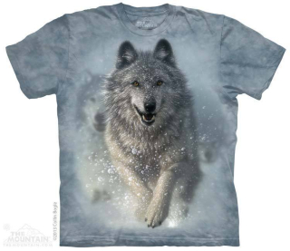 Unisex tričko The Mountain - Vlci ve sněhu