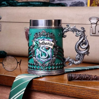 Harry Potter korbel - Zmijozel/Slytherin (ručně malovaný)