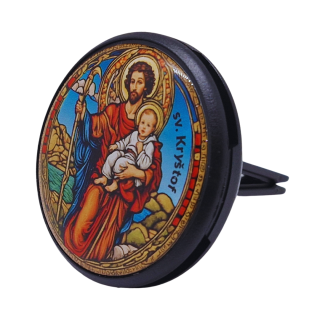 Luxusní vůně do auta sv. Kryštof - Difuzér + vůně Brave Rome