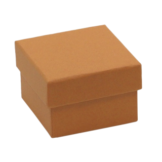 Dárková krabička oranžová (papírová) - 4,5×3,5×5 cm