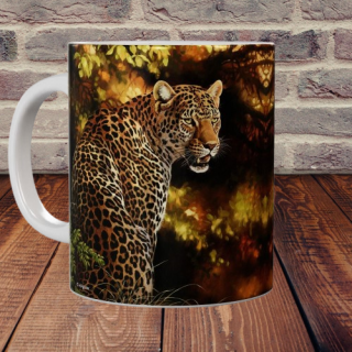Velký keramický hrnek - Leopard (440 ml)