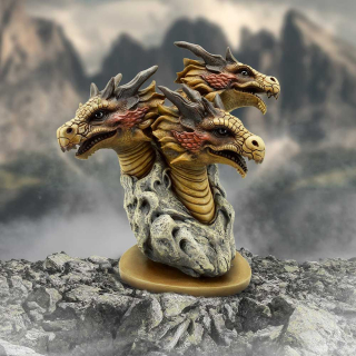 Trojhlavý drak Legend of the Ghidorah (30 cm, 2,5 kg) - ručně malovaná maxi soška