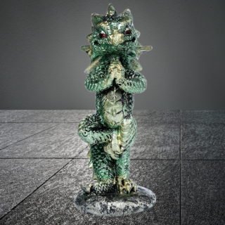 Jogínský drak - ručně malovaná soška (10,5 cm)