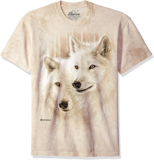 Unisex tričko The Mountain - Bílí vlci