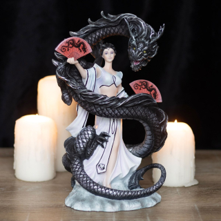 Dračí tanec (design Anne Stokes) - velká ručně malovaná soška (26,5cm)