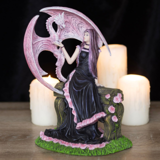 Elegantní drak (design Anne Stokes) - velká ručně malovaná soška (24cm)