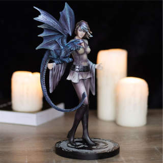 Dračí tréning (design Anne Stokes) - velká ručně malovaná soška (24,5cm)