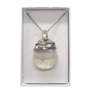 Cínovaný křišťál - andělská aura (ochranný talisman)