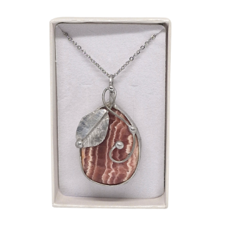 Cínovaný rodochrozit (ochranný talisman)