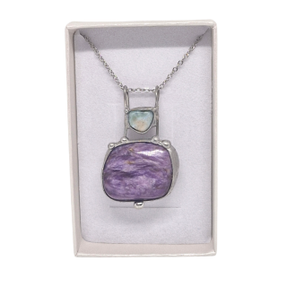 Cínovaný čaroit (ochranný talisman)