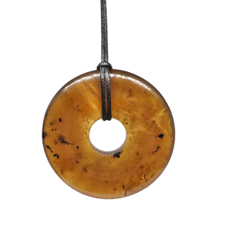 Jantar Sumatra donut pravý (4,5 cm) - Uzdravení, tlumení bolesti