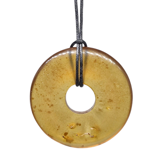 Jantar Sumatra donut pravý (4,5 cm) - Uzdravení, tlumení bolesti