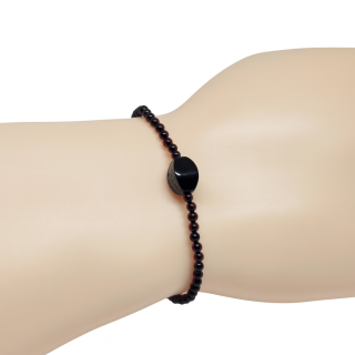Jemný jantarový náramek Cherry 17 cm (pravý jantar)