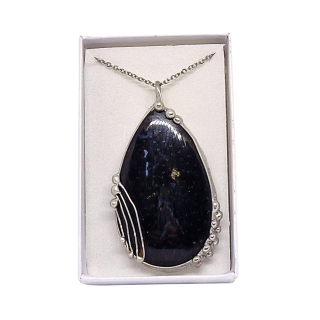 Cínované zkamenělé palmové dřevo  (ochranný talisman)