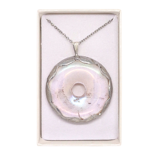 Cínovaný křišťál - andělská aura (ochranný talisman)