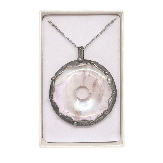 Cínovaný křišťál - andělská aura (ochranný talisman)