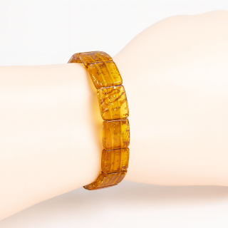 Luxusní jantarový náramek GoldSun 18 cm (pravý jantar)