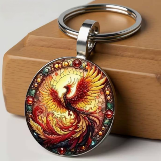 Klíčenka/amulet - Fénix (zdraví, transformace)
