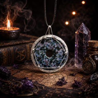 Cínovaný merlinit (ochranný talisman)