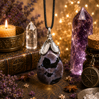 Cínovaný merlinit (ochranný talisman)
