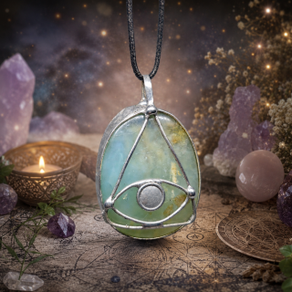 Cínovaný andský opál (ochranný talisman)