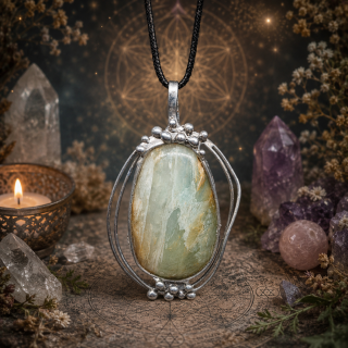 Cínovaný andský opál (ochranný talisman)