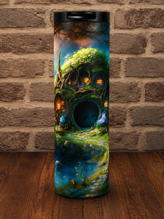 Velký nerezový termohrnek/termoláhev 0,5 l - Fantasy domov